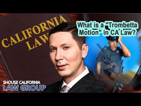 What is a "Trombetta Motion" in California law?