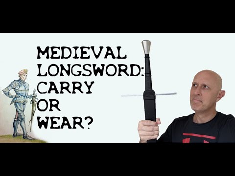 HISTORY MYTHBUSTING: Medieval Longswords were CARRIED rather than WORN?