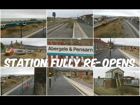 Abergele & Pensarn 12.3.2017 - station reopens after engineering works