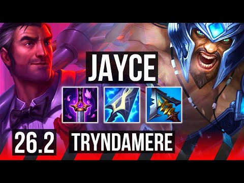 JAYCE vs TRYNDAMERE (TOP) | Good KDA: 11/2/10 | KR Master | 26.2