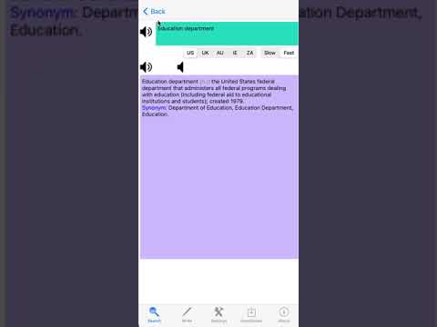 English Audio Dictionary Video