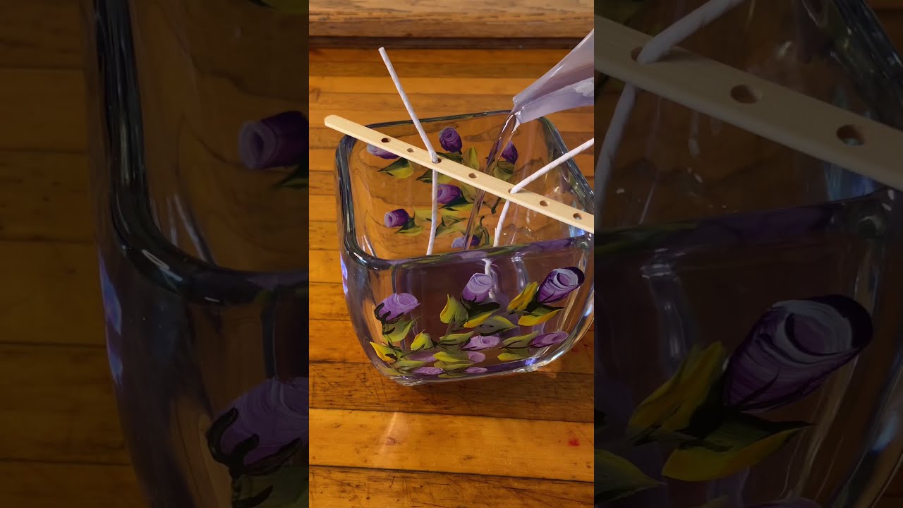 Making a Chamomile & Lavender Candle #shorts