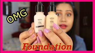 New NYX total control foundation review |demo| Shikha style