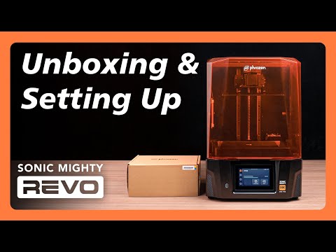 Sonic Mighty Revo - Unboxing & Setting Up  - Phrozen LCD 3D Printer