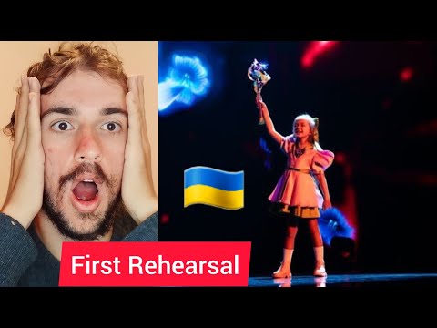 First Rehearsal | Anastasia Dymyd - Kvitka | 🇺🇦 Ukraine | REACTION | Junior Eurovision 2023