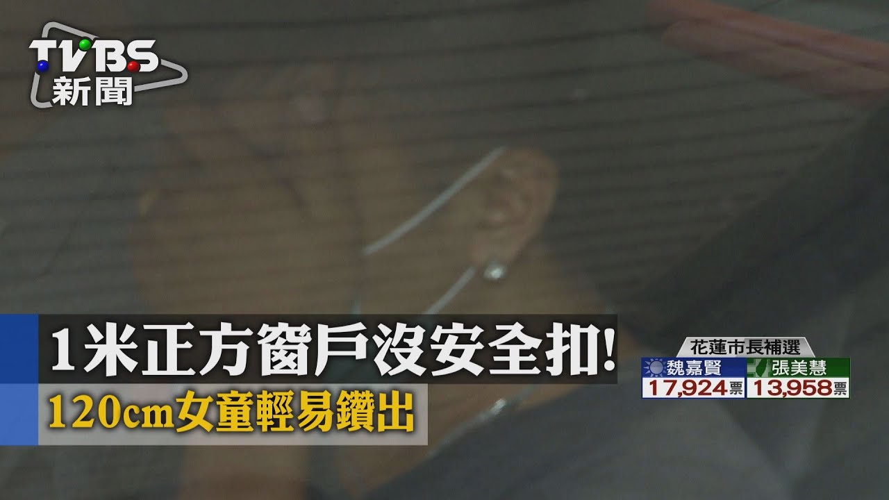 1米正方窗戶沒安全扣! 120cm女童輕易鑽出