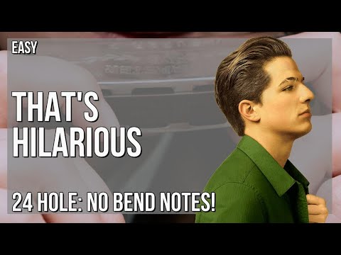 How to play That's Hilarious by Charlie Puth on Tremolo Harmonica 24 Holes (Tutorial)