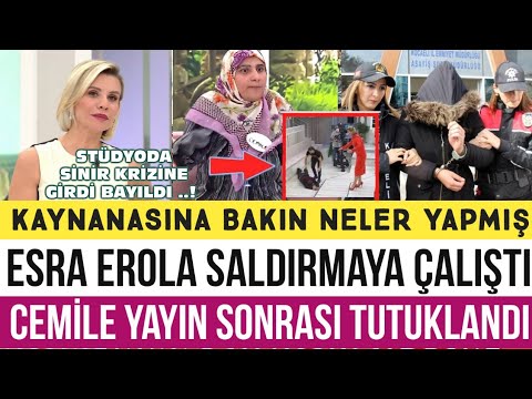 ESRA EROLDA CEMİLE STÜDYODA DEH'ŞET SAÇTI |YAYIN SONRASI TUTUKLANDI | ESRA EROL ELİNDEN ZOR KURTULDU