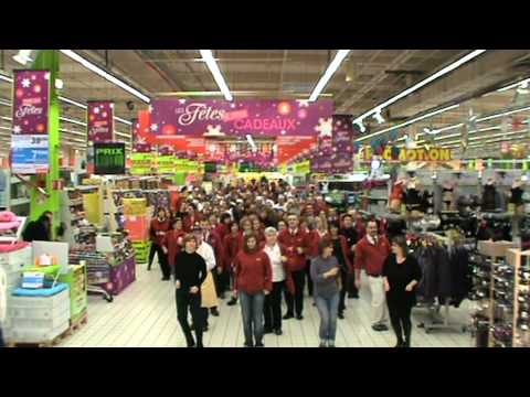 Flash mob Lady Gaga Auchan Strasbourg/Hautepierre