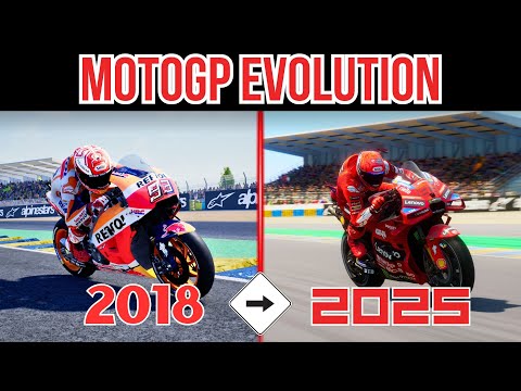 MOTOGP 18 TO MOTOGP 25 || Graphics Comparison || RTX4080 Super || (4K HDR 60FPS)
