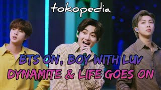 Download lagu BTS x Tokopedia 'ON BOY WITH LUV DYNAMITE LIFE GOES ON' Performances LIVE mp3 Download lagu BTS x Tokopedia 'ON BOY WITH LUV DYNAMITE LIFE GOES ON' Performances LIVE mp3