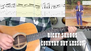 Ricky Skaggs - Country Boy (Guitar Lesson)