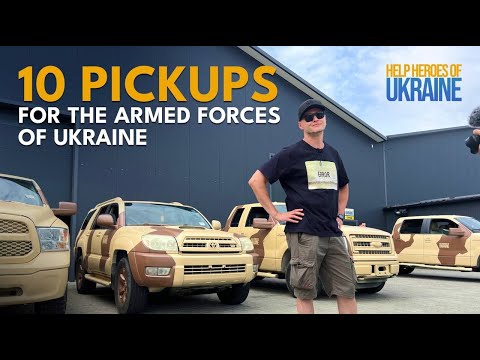 10 pickups for defenders from Andrii Khlyvnyuk & Boombox band and Help Heroes Of Ukraine fund