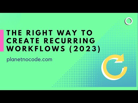 How to create recurring workflows in Bubble in 2023 thumbnail