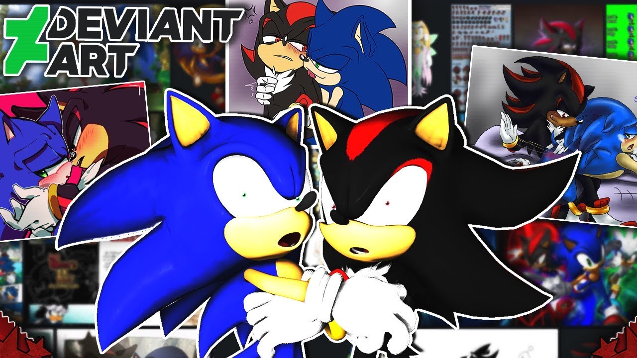 Sonic & Shadow Visit DEVIANTART! - THE HORROR!!