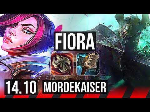 FIORA vs MORDEKAISER (TOP) | 8 solo kills, Legendary, 1100+ games, 11/2/0 | EUW Master | 14.10