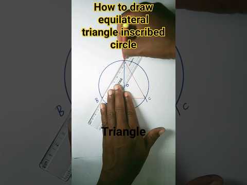 how to draw equilateral triangle inscribed circle#shorts#viralshorts#ytshorts#rb  knowledge explore