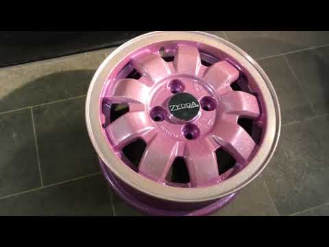 Einhorn Felgen Pulver Beschichtung Zedda Design Pink lila Glitzer Metallic bunt Regenbogen Lady babe