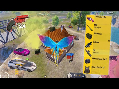 NEW REAL BEST LOOT GAMEPLAY😱 x3 FLARE GUN🔥 PUBG Mobile - BGMI