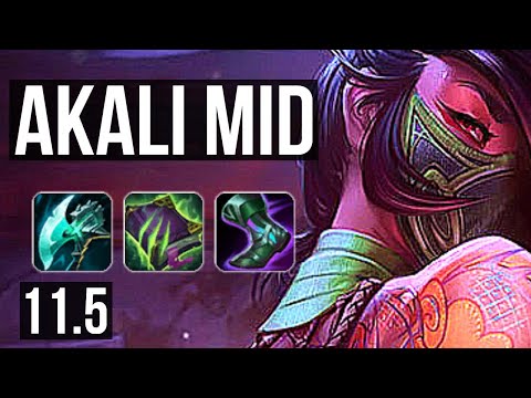 AKALI vs SYLAS (MID) | 7 solo kills, 600+ games | BR Master | v11.5