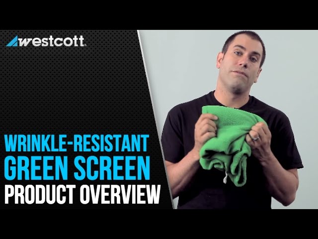 Video Teaser für Westcott Green Screen Wrinkle-Resistant Background