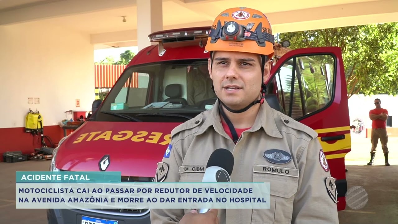MOTOCICLISTA CAI AO PASSAR POR REDUTOR DE VELOCIDADE E MORRE AO DAR ENTRADA AO HOSPITAL