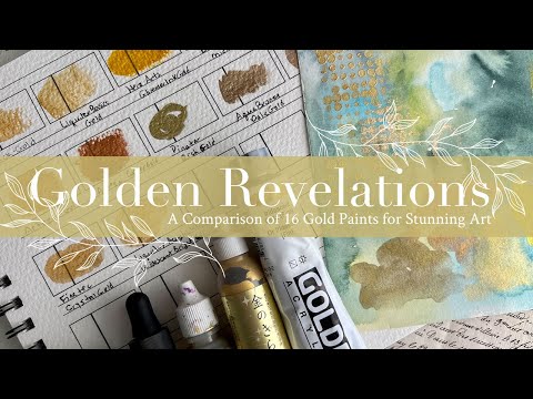 Golden Revelations: A Comparison of 16 Gold Paints for Stunning Art