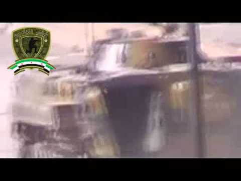 استهداف قناصي لواء فرسان الغوطة جنود النظام داخل عربة بي ام بي في الغوطة الشرقية في ريف دمشق