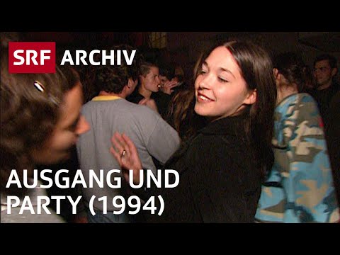 5 teenagers out partying (1994) | Nightlife, leisure and hobbies of young people | SRF Archive