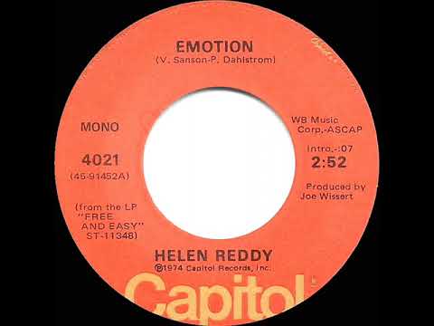 1975 HITS ARCHIVE: Emotion - Helen Reddy (mono 45 single version--#1 A/C)