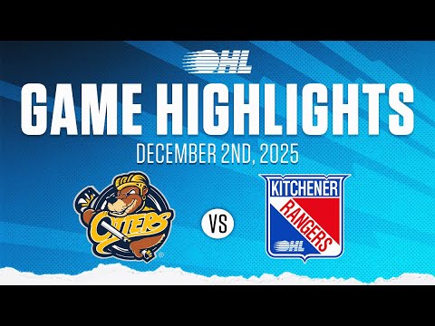 OHL Highlights: Erie Otters @ Kitchener Rangers Dec. 2, 2025