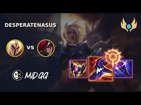 MID.GG: [ DesperateNasus ] Kayle MID vs Katarina | EUNE CHALLENGER | LOL Season 2025