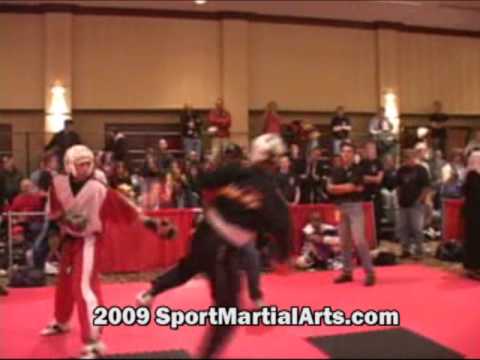 Jamie Cravens v Frank Rodriguez -30-39 Men's LW point sparring - 2009 Diamond Nationals