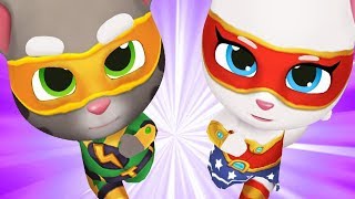 4 Talking Tom gold run Ginger Frosty Tom Neon Angela Hawaii Hank