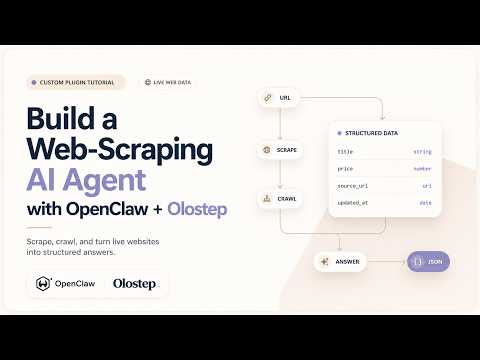 Build a Web-Scraping AI Agent with OpenClaw + Olostep (Custom Plugin Tutorial)