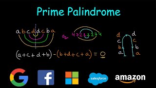 YouTube video 'Prime Palindrome | Leetcode #866'