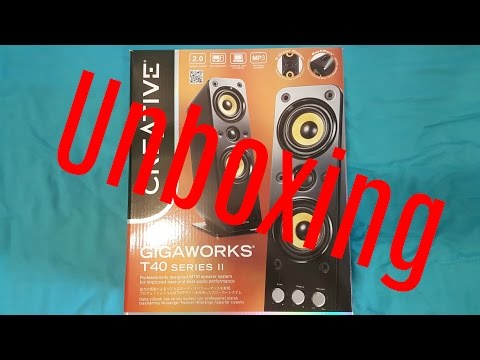 Creative Gigaworks T40 Series II Speakers Unboxing