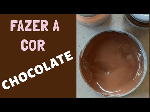 Chocolate how to make this color through color mixtures
