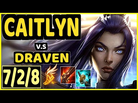 BENJI (CAITLYN) vs DRAVEN - 7/2/8 KDA BOTTOM ADC GAMEPLAY - NA Ranked DIAMOND