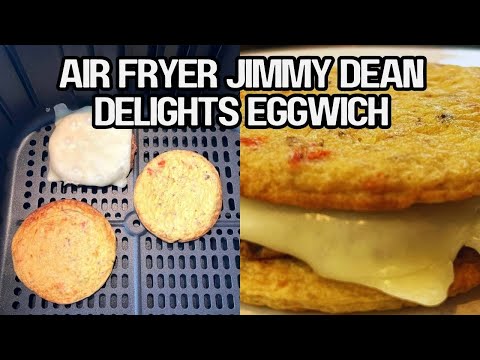 Air Fryer Jimmy Dean Delights Eggwich 🍳 CRISPY & Cheesy Breakfast in 5 Minutes! 🔥 Easy Recipe