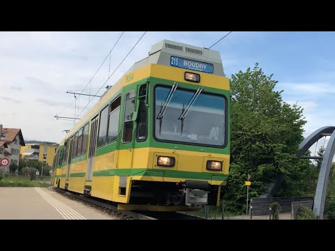 [FR/DE] Trafic ferroviaire/Bahnverkehr TransN Littorail (Pury - Boudry) - Transports Publics Suisses