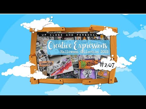 Up Close & Personal #207 Creative Expressions Halloween Collection 2023 :D