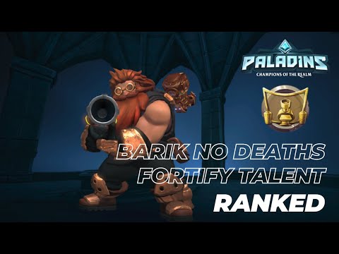 Immortal Barik 0 Deaths - Barik Paladins Ranked