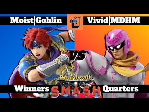 Moist | Goblin (Roy) vs. Vivid | MDHM (Captain Falcon) - WQF | Boardwalk Smash SSBU (5/20/2022)
