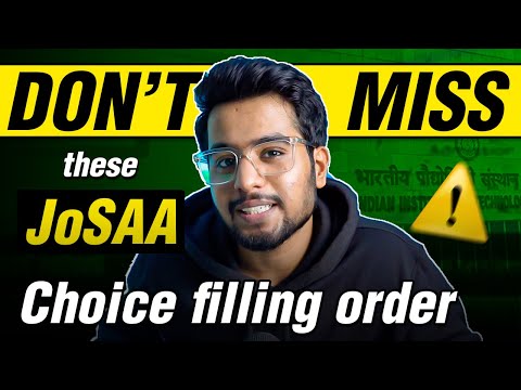JoSAA Counselling : Best Choice filling order🔥 | NITs IIITs GFTIs at low rank: Worth IT? #josaa