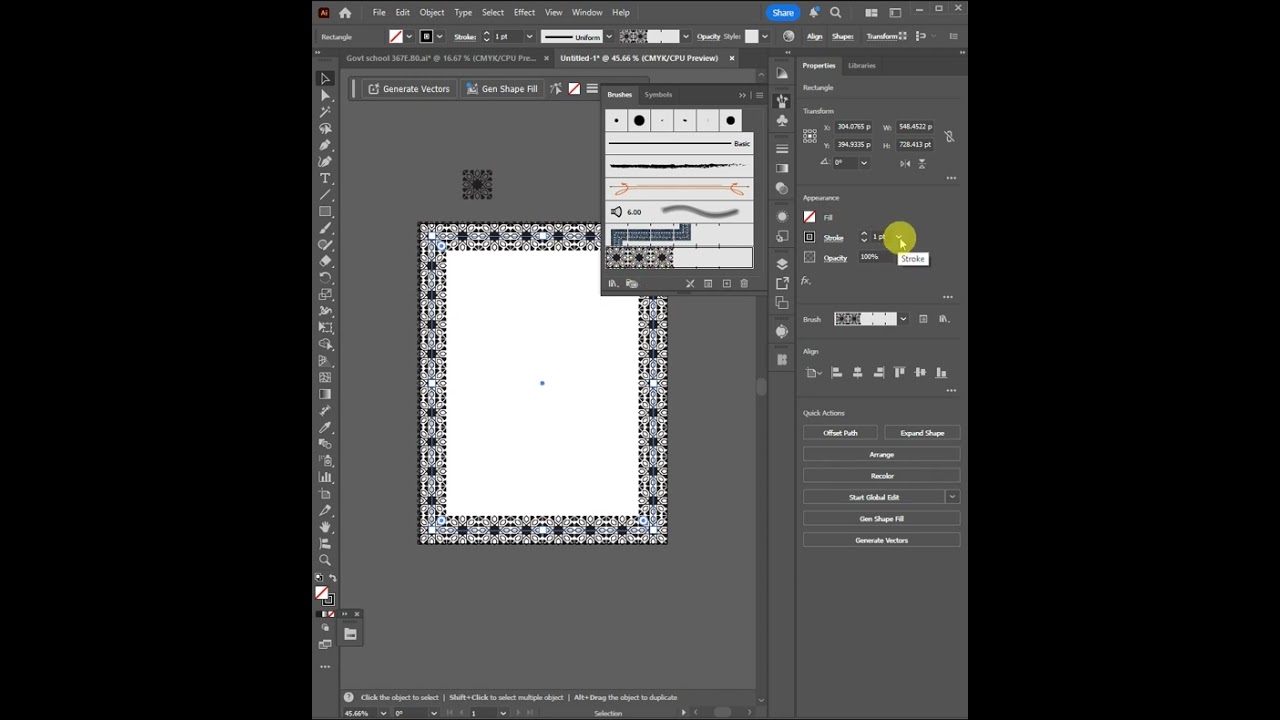 Illustrator Page Border Design | Quick & Easy Method