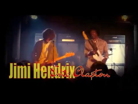 Jimi Hendrix and Eric Clapton