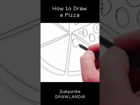 Easy Pizza Drawing Tutorial for Kids - Learn to Draw Step by Step
