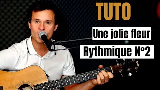 Tuto guitare Georges Brassens - Une jolie fleur Rythmique Na°2 (Accords et Paroles)