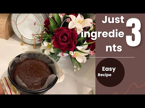 JUST 3 INGREDIENTS CHOCOLATE CHEESE CAKE | SIMPLE RECIPES | HOME MADE MAJIC 
